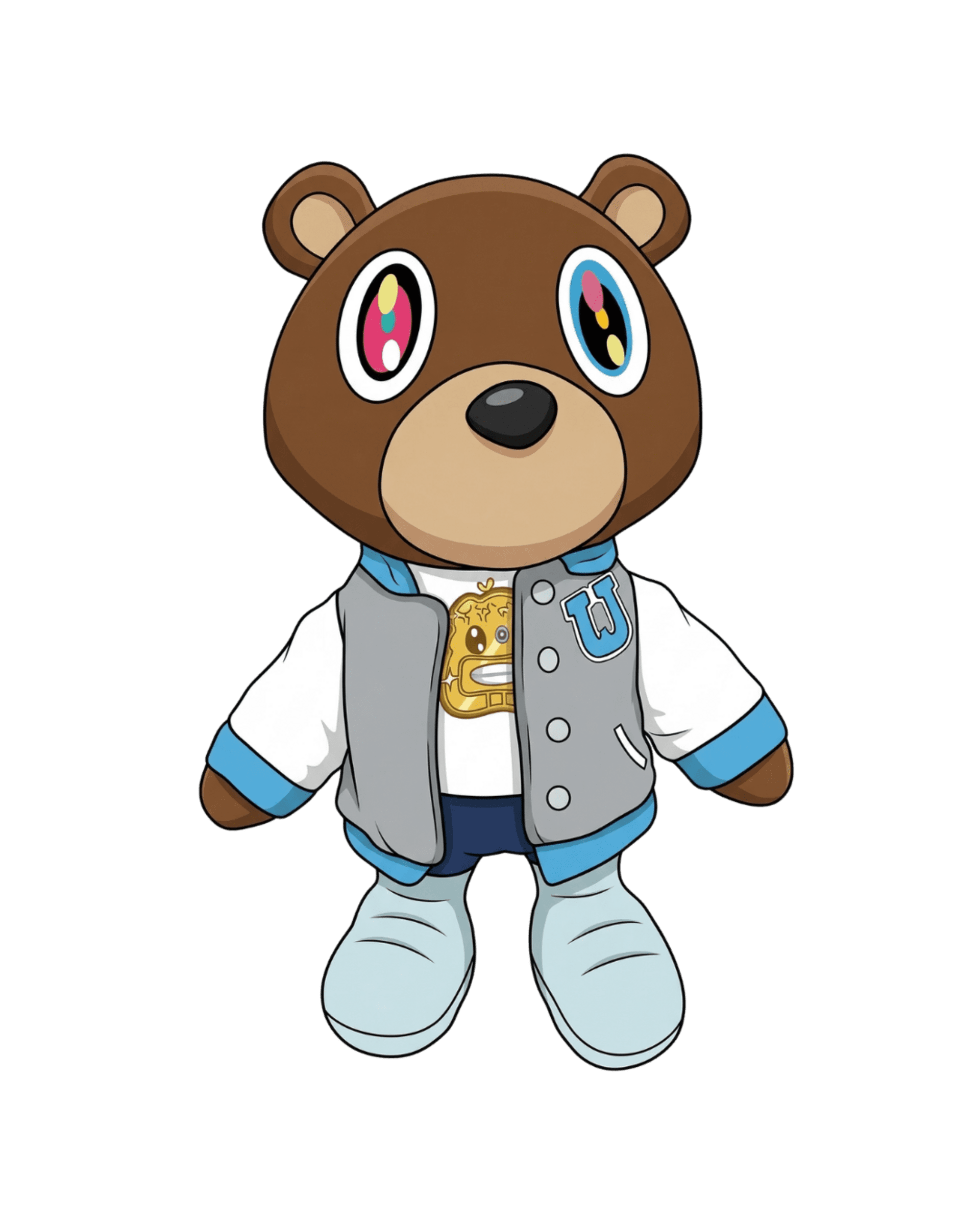 Peluche Kanye West: Graduation Dropout Bear 🎓 - 1