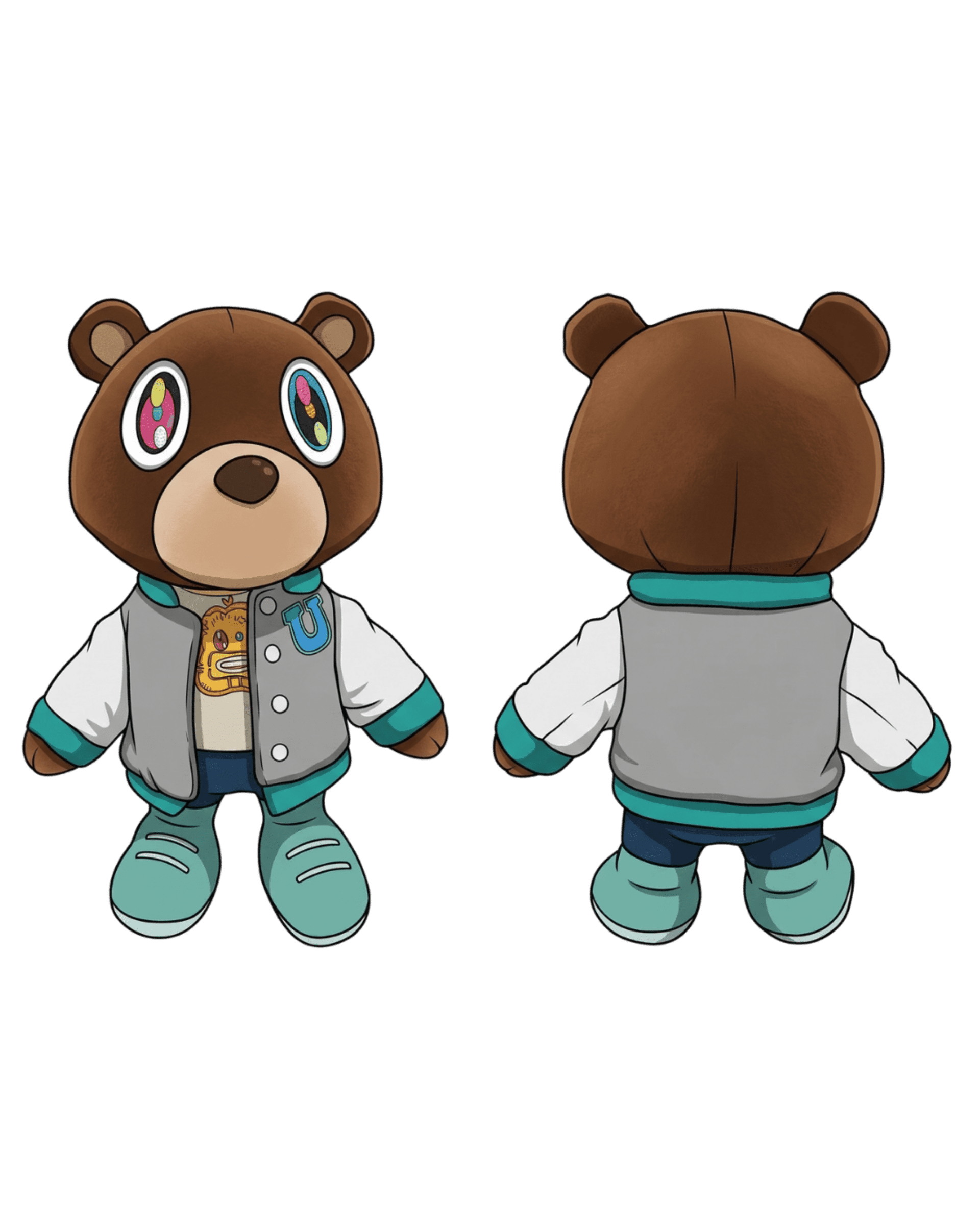 Peluche Kanye West: Graduation Dropout Bear 🎓 - 2