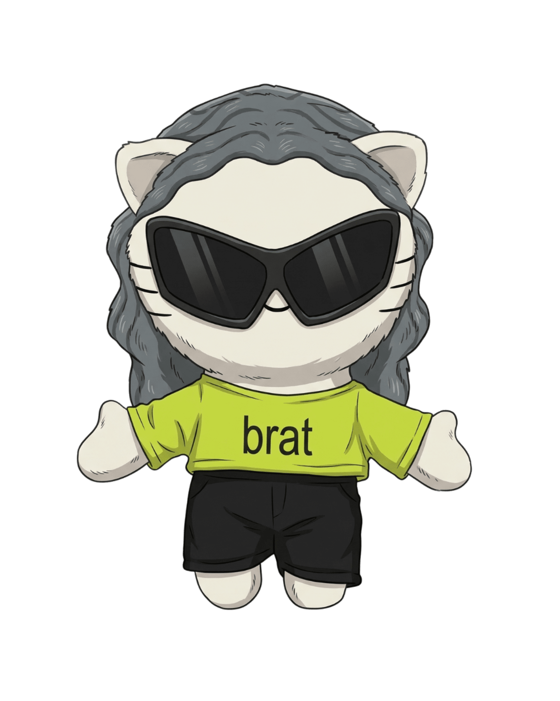 Peluche Charli XCX Kitty: Brat Era 💚 - 1